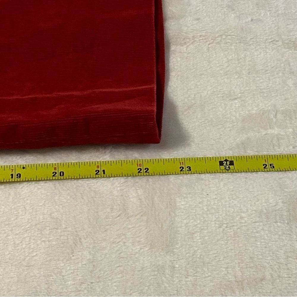 GIANNI BINI / Maureen Red Spice Corduroy High Rise Crop Pants Size 10 - Picture 10 of 10